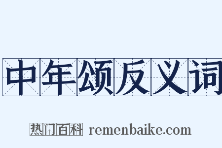 中年颂反义词是什么意思的图片